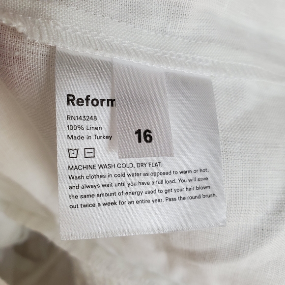 Reformation Salina Top in White NEW - Picture 8 of 8
